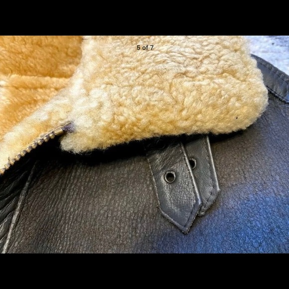 WW2 Bomber Sheepskin Pilots Jacket B-3 - Picture 5 of 7